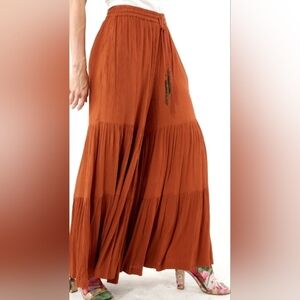 Aratta Dream Pants In Burnt Orange, Size Large.